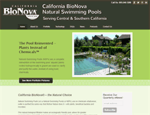 Tablet Screenshot of californiabionova.com